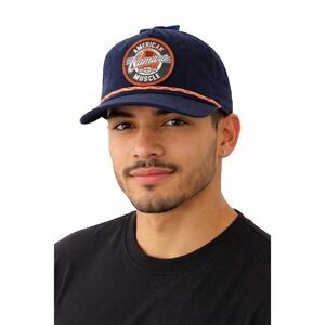 Mad Engine Chevrolet Camaro American Muscle Corduroy Hat Cap Navy‎ Blue 78-12